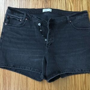 Abercrombie & Fitch Black Jean Shorts